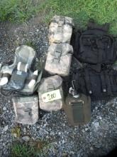 4 MILITARY FIRST AID KIT POUCH AND CANTEEN