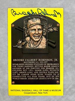 Brooks Robinson Signed Hall of Fame Post Card- JSA
