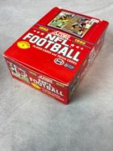 1990 Score Football Unopened Series 1 Wax Box