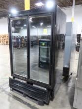 Hussmann 2-glass door freezer, self-contained