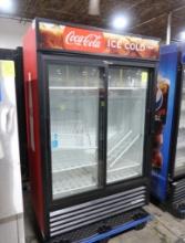 True 2-glass door refrigerated merchandiser