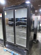 Hussmann 2-glass door freezer, self-contained