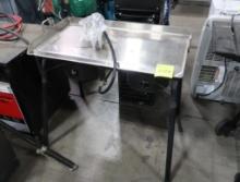 flat top griddle, on stand
