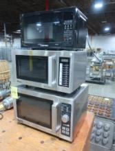 assorted microwave ovens