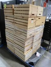 pallet of wooden crates