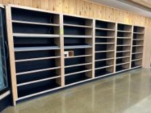 20ft Of Wooden Bread Merchandising Shelves