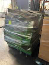 Pallet Of Metal Dry Produce Merchandising Table Parts