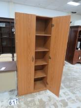 Wood Cabinet, 29"x16"x72"