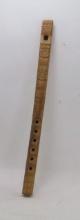 Hand carved flute, 12"l, Weight 0.1