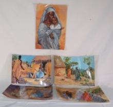 African Bible Story, 54 pcs, The Life of Jesus, presented using pictures, numbered and laminated, in