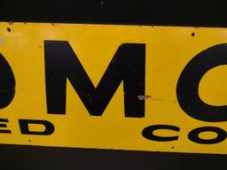 Double Sided Masonite Tomco Bred Corn Sign.