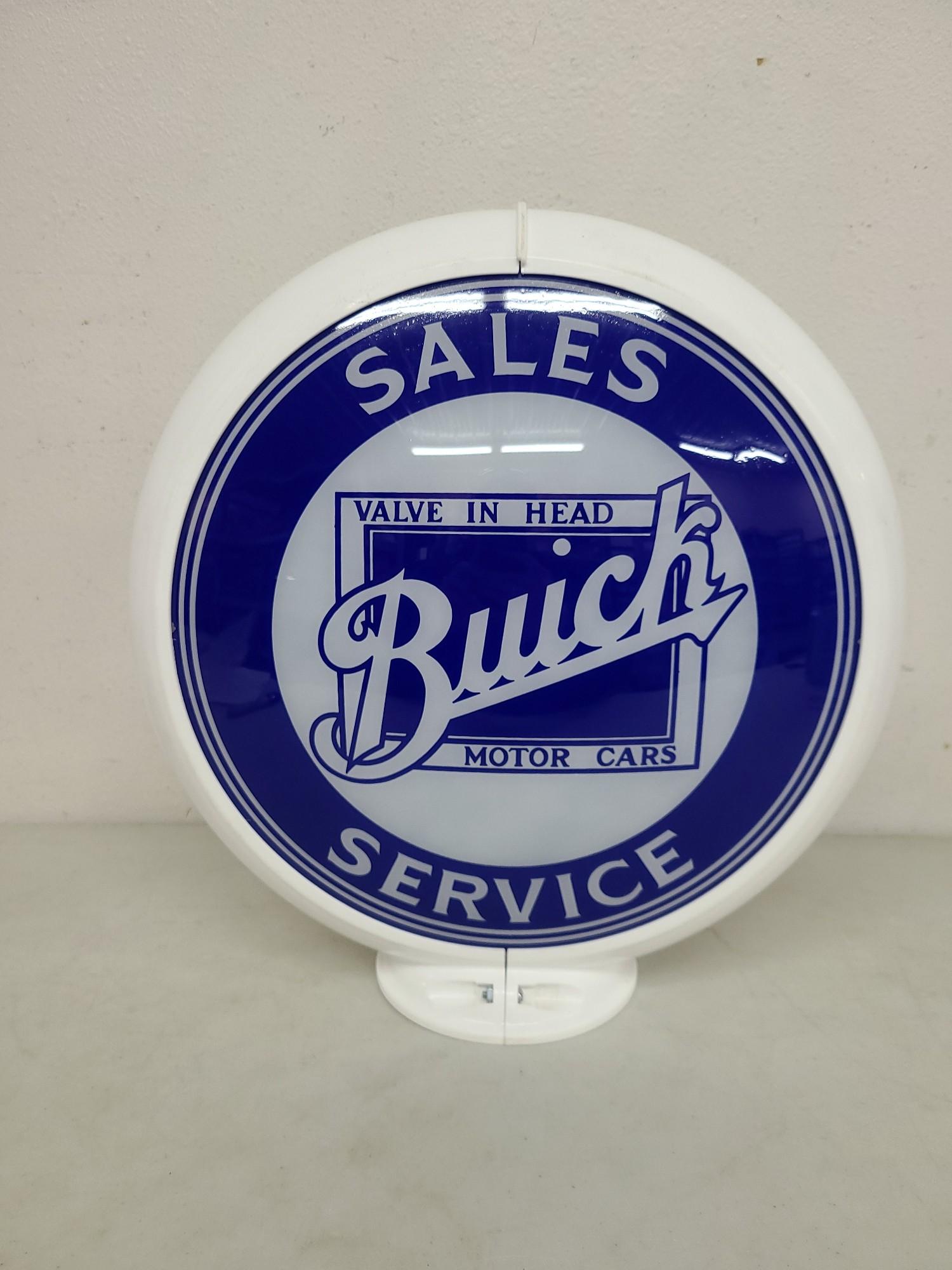 Buick Sales Service Gas Pump Globe