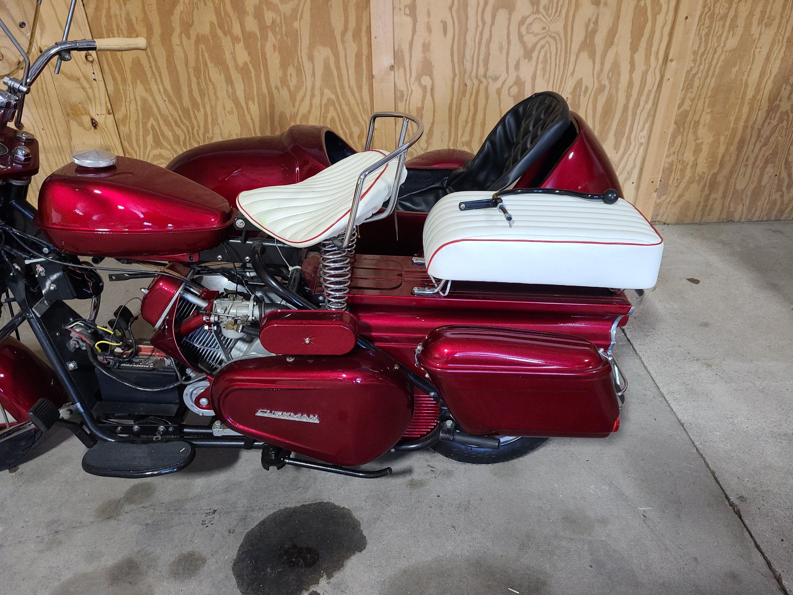 1963 Cushman Scooter With Sidecar
