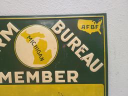 SST Embossed,  Farm Bureau Member Sign