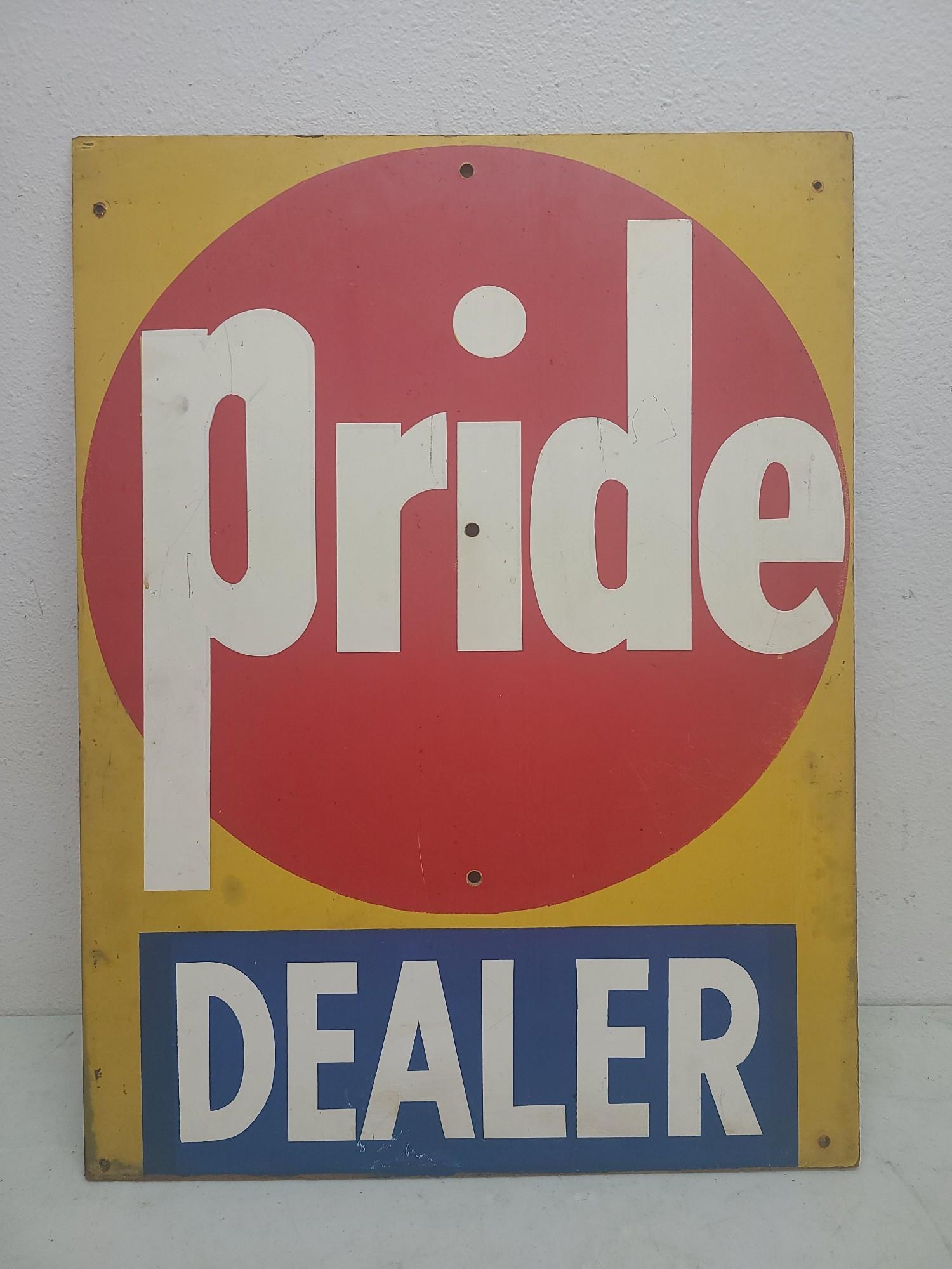 Pride Dealer Seed Masonite Sign