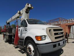 9230 F-750 FLATBED CRANE TRUCK W/HYDROLIC BOOM 162,644 MILES S/N:3FRPF75135V189734