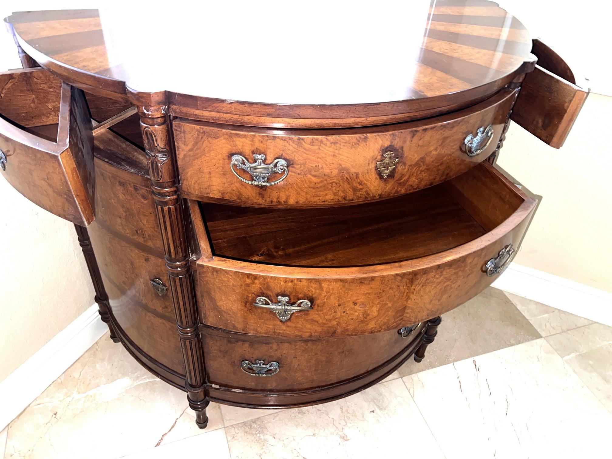 Demilune Chest, Showroom Sample To Be Picked Up In Davie
