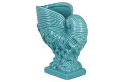 Urban Trends Ceramic Statue With Cyan Finish 40009