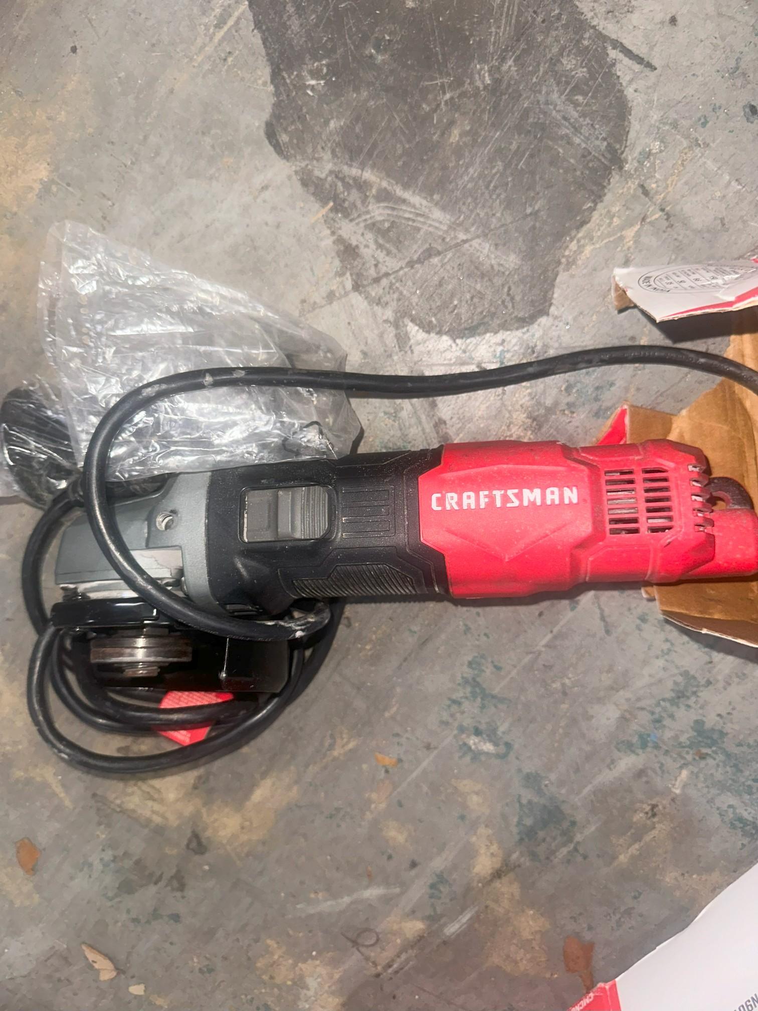 Craftsman 6.0 Amp 4 1/2'' Corded Small Angle Grinder (Like New)