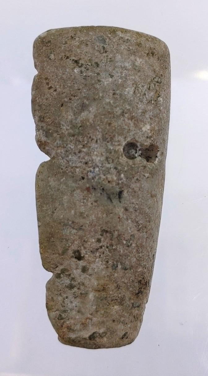 Pre-Columbian Calcified Jade Mixtec Penate Pendant
