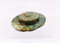 Pre-Columbian Mayan Jade Ear Flare Assembly