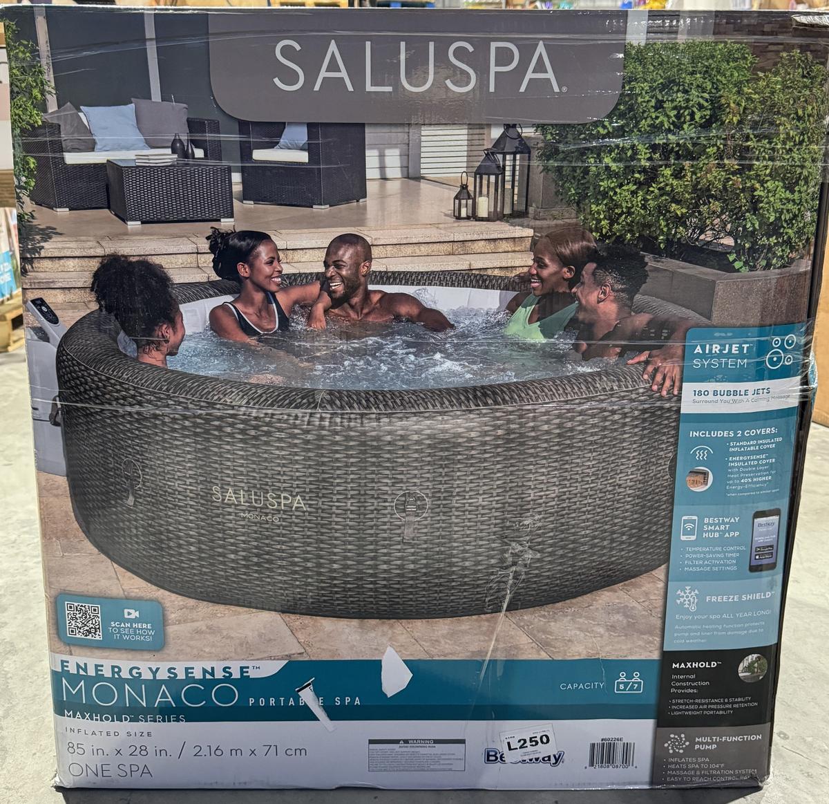 SaluSpa 85" Ã— 28" EnergySense Monaco Inflatable Spa