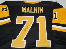 Evgeni Malkin of the Pittsburgh Penguins signed autographed hockey jersey PAAS COA 242