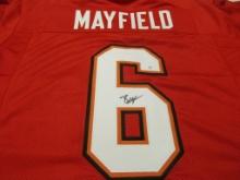 Baker Mayfield of the Tampa Bay Buccaneers signed autographed football jersey PAAS COA 841
