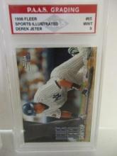 Derek Jeter New York Yankees 1998 Fleer Sports Illustrated #65 graded PAAS Mint 9