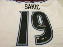Joe Sakic of the Colorado Avalanche signed autographed hockey jersey PAAS COA 188