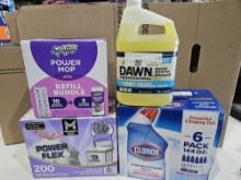 Cleaning Products Lot - Dawn, Swiffer & More