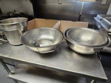 S/S Bowls and Strainers Lot