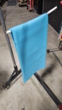 90 inch Round Polyester Tablecloth Aqua Blue