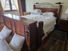 Bedroom Suite - Includes King Size Bed with Box Spring, Two Nightstands, Dresser with Mirror and