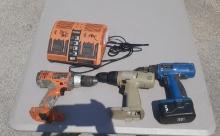 Cordless Drills with Ridgid Battery charger