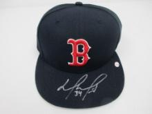 David Ortiz of the Boston Red Sox signed autographed baseball hat PAAS COA 224