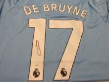 Kevin De Bruyne of Manchester City signed autographed soccer jersey PAAS COA 557