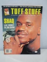 Shaquille O'Neal of the Miami Heat signed autographed magazine PAAS COA 424