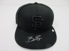Buster Posey of the San Francisco Giants signed autographed baseball hat PAAS COA 204