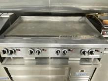 Garland 48â€� natural gas Countertop heavy duty Grill / Griddle with (8) Burner controls and (2) was