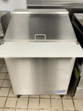 Empura 27â€� Sandwich Prep1 model EKSP29M  With cutting board and mounted on casters