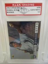 Derek Jeter Yankees 1994 Upper Deck ROOKIE #550 graded PAAS Gem Mint 9.5