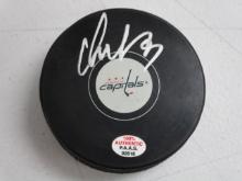 Alexander Ovechkin of the Washington Capitals signed autographed hockey puck PAAS COA 618