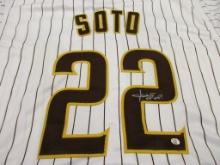 Juan Soto of the San Diego Padres signed autographed baseball jersey PAAS COA 918