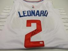 Kawhi Leonard of the LA Clippers signed autographed basketball jersey PAAS COA 600