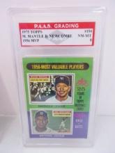 Mickey Mantle Don Newcombe 1975 Topps 1956 MVP #194 graded PAAS NM-MT 8