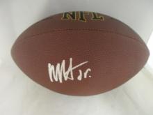 Marvin Harrison Jr of the Arizona Cardinals signed autographed full size brown football PAAS COA 455