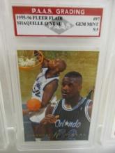 Shaquille O'Neal Orlando Magic 1995-96 Fleer Flair #97 graded PAAS Gem Mint 9.5