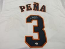Jeremy Pena of the Houston Astros signed autographed baseball jersey PAAS COA 838