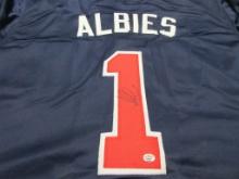 Ozzie Albies of the Atlanta Braves signed autographed baseball jersey PAAS COA 343